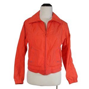 I.E. RELAXED Women Windbreaker Orange Jacket Sz Small